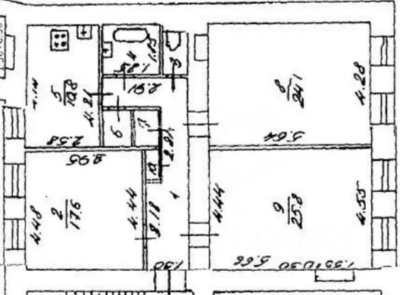 3-к кв. Санкт-Петербург ул. Декабристов, 33 (96.4 м) - Фото 2