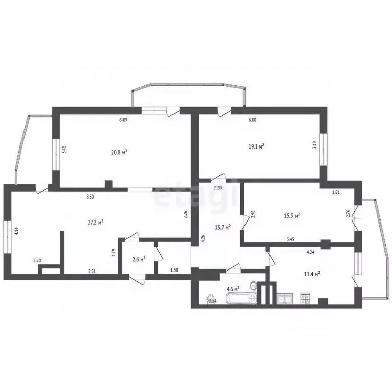 3-к кв. Крым, Феодосия ул. Крымская, 88 (115.1 м) - Фото 2