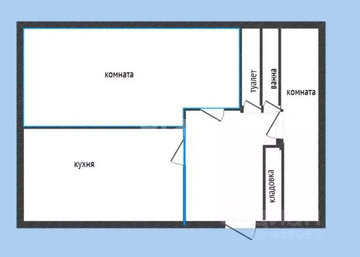 2-к кв. Смоленская область, Ярцево Краснооктябрьская ул., 24 (47.5 м) - Фото 2