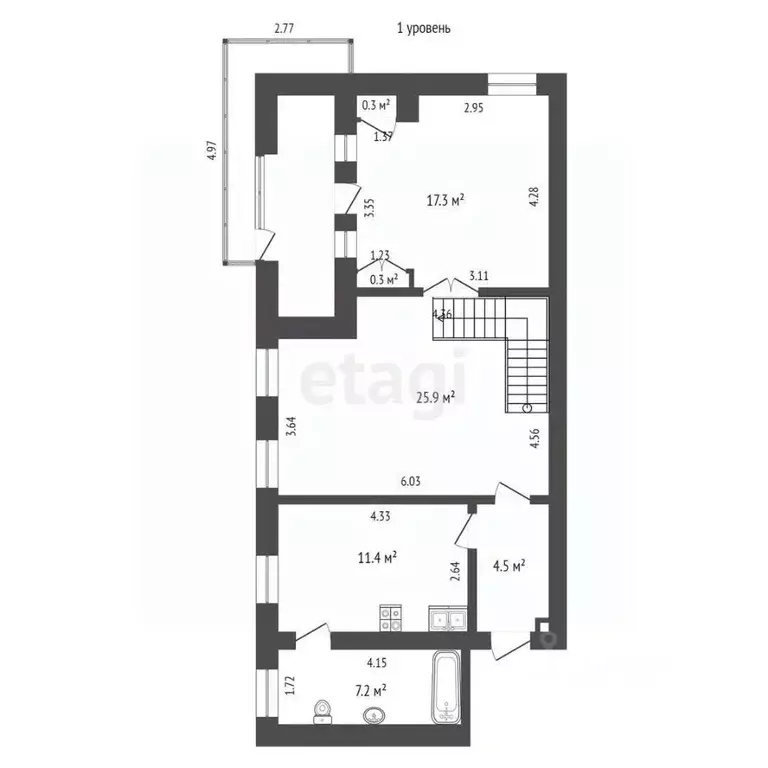 4-к кв. Севастополь ул. Димитрова, 7 (112.0 м) - Фото 1