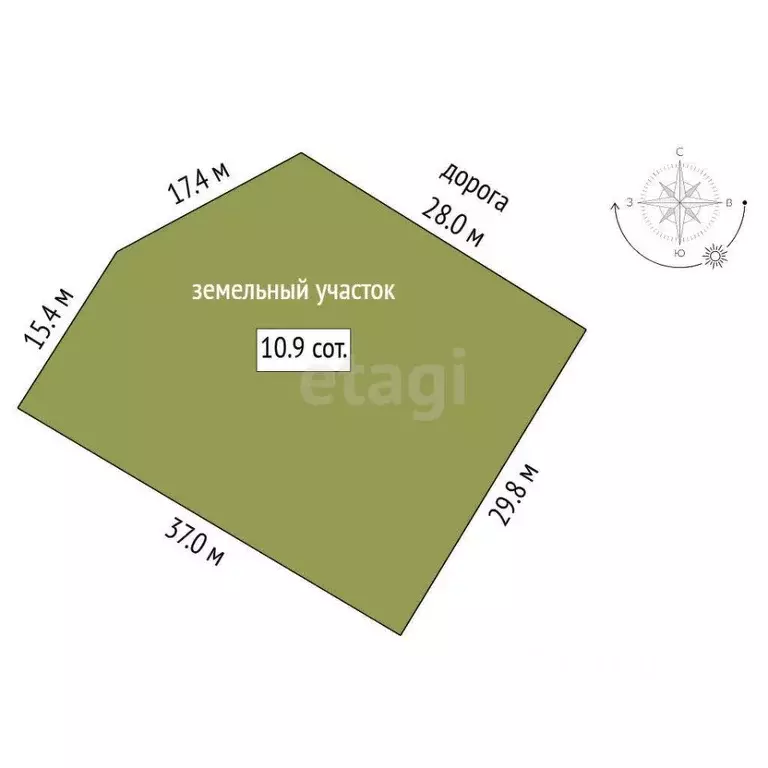 Участок в Тюменская область, Тюменский муниципальный округ, д. ... - Фото 2