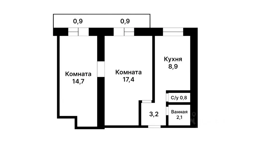 2-к кв. Москва Варшавское ш., 57 (48.0 м) - Фото 1