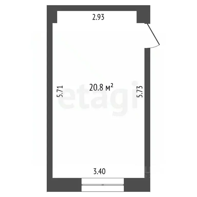 Комната Москва 1-я Новокузьминская ул., 27/12 (20.8 м) - Фото 2