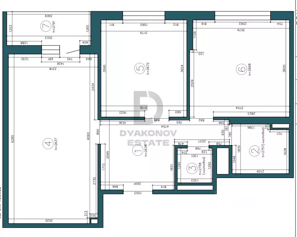 2-к кв. Санкт-Петербург ул. Вадима Шефнера, 4 (60.0 м) - Фото 1