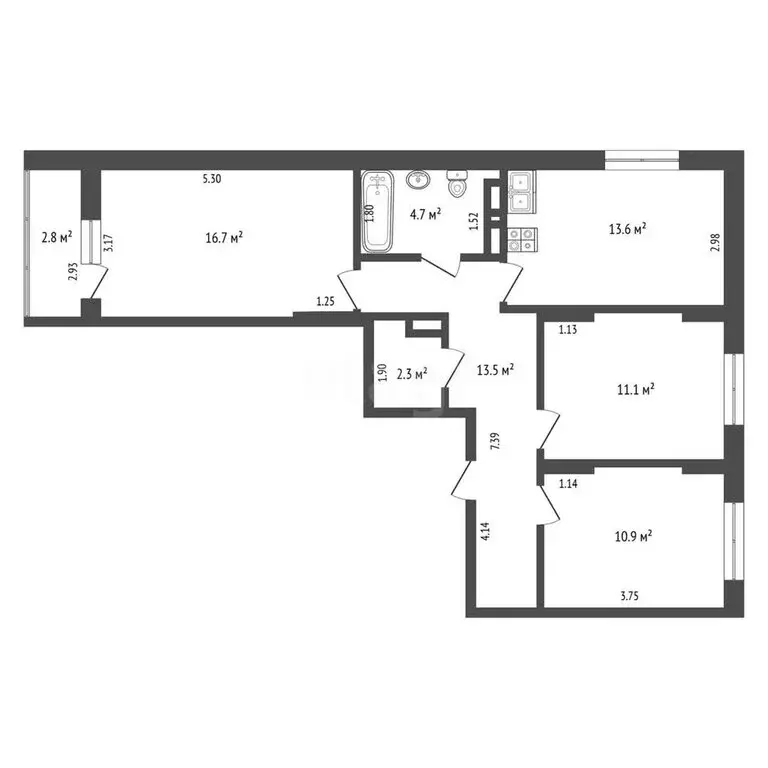 3-комнатная квартира: Самара, Южное шоссе, 11 (72.8 м) - Фото 1