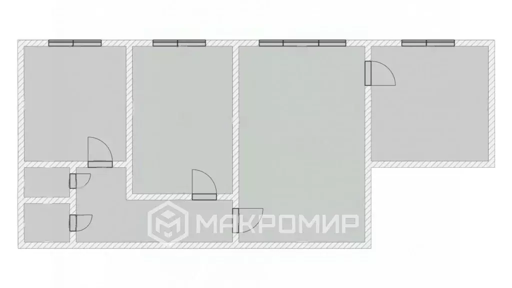 3-к кв. Челябинская область, Челябинск ул. Ворошилова, 3 (52.6 м) - Фото 2