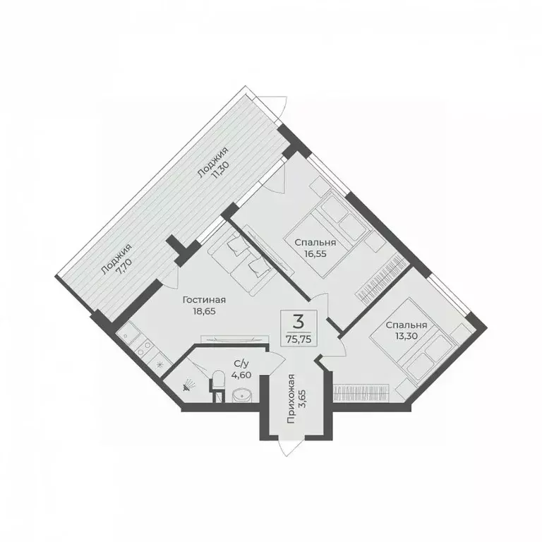 2-к кв. Крым, Сакский район, с. Лесновка  (75.75 м) - Фото 0