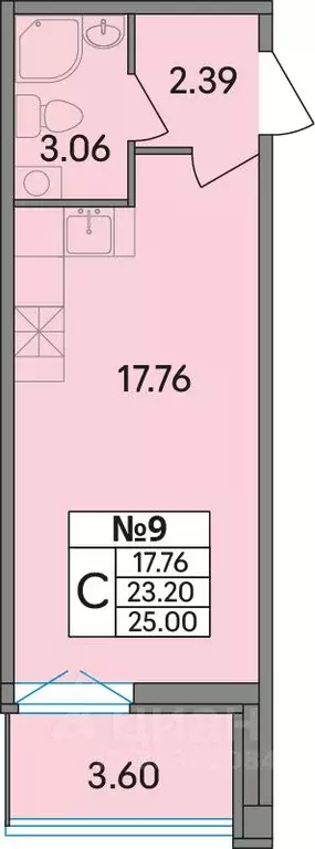 Студия Ленинградская область, Всеволожский район, Агалатовское с/пос, ... - Фото 1