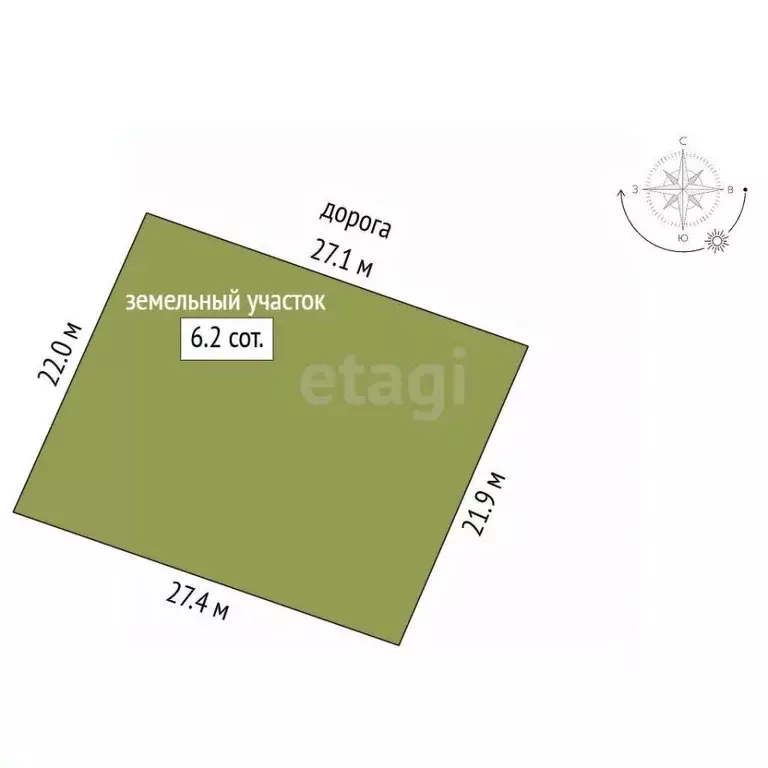 Участок в Башкортостан, Стерлитамак  (6.2 сот.) - Фото 2