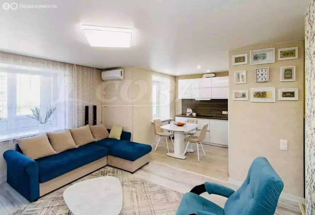 3-комнатная квартира: Тюмень, Харьковская улица, 48 (60 м) - Фото 1