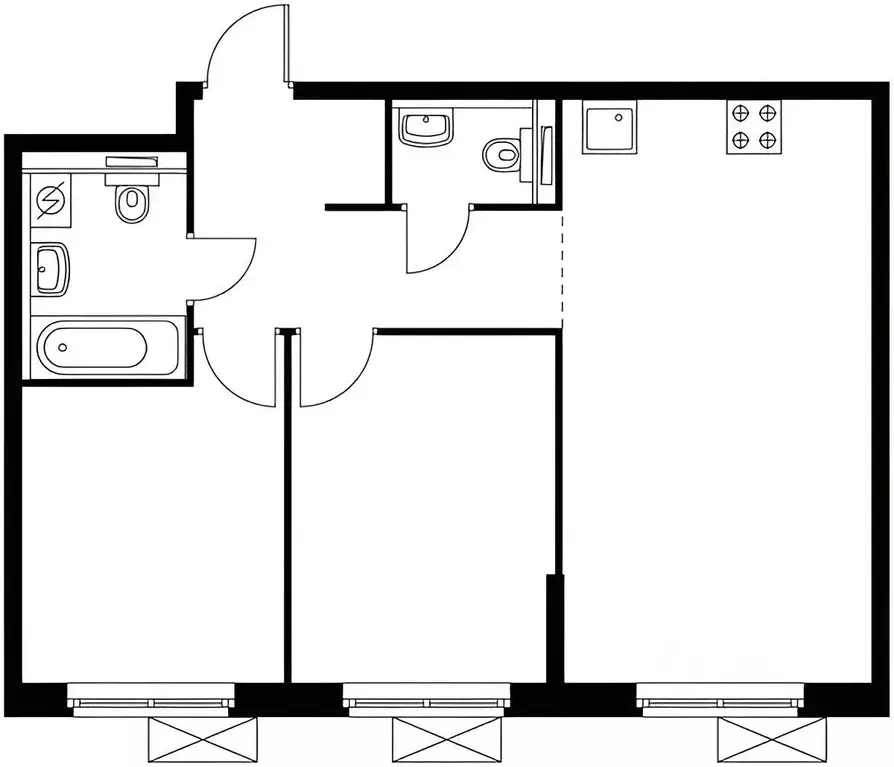 2-к кв. Московская область, Красногорск городской округ, пос. ... - Фото 2