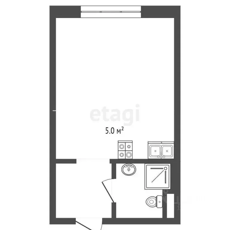 Студия Москва Римского-Корсакова 11 жилой комплекс, 13 (21.8 м) - Фото 1