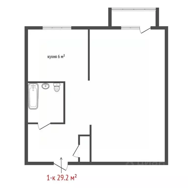 1-к кв. Свердловская область, Екатеринбург ул. Старых Большевиков, 86 ... - Фото 2