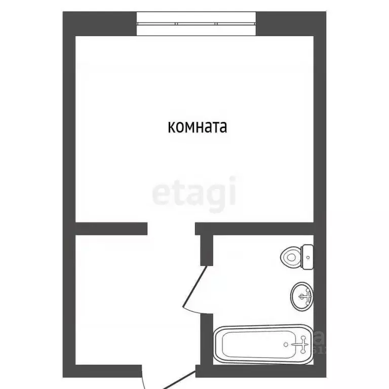1-к кв. Ставропольский край, Ессентуки ул. Фридриха Энгельса (18.9 м) - Фото 1