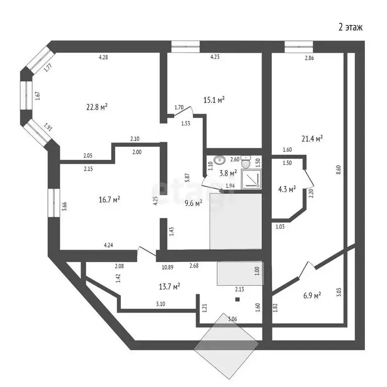 Дом в Юрга, улица Исайченко (195.3 м) - Фото 1