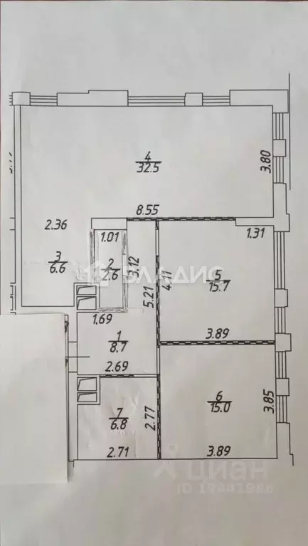 3-к кв. Москва Рублевское ш., 101 (87.9 м) - Фото 2