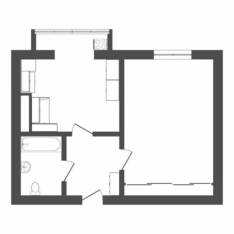 1-комнатная квартира: Ставрополь, улица Рогожникова, 1 (36 м) - Фото 0