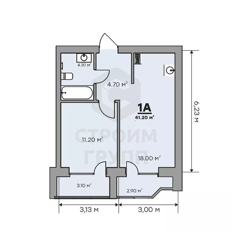 1-комнатная квартира: Ковров, Еловая улица, 94/3 (41.2 м) - Фото 1