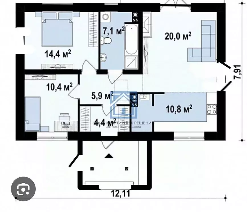 Дом в Пензенская область, Пенза ул. Широкая (96 м) - Фото 1