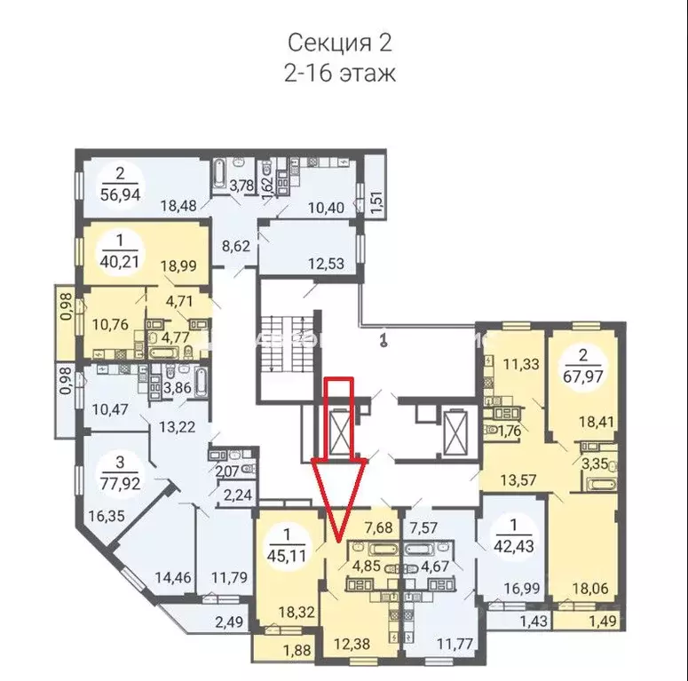 1-к кв. Челябинская область, Магнитогорск ул. Сталеваров, 17/3 (45.11 ... - Фото 2