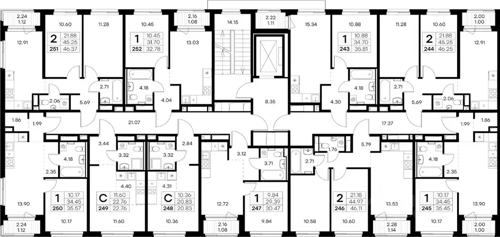 2-к кв. Ленинградская область, Ломоносовский район, Аннинское ... - Фото 2