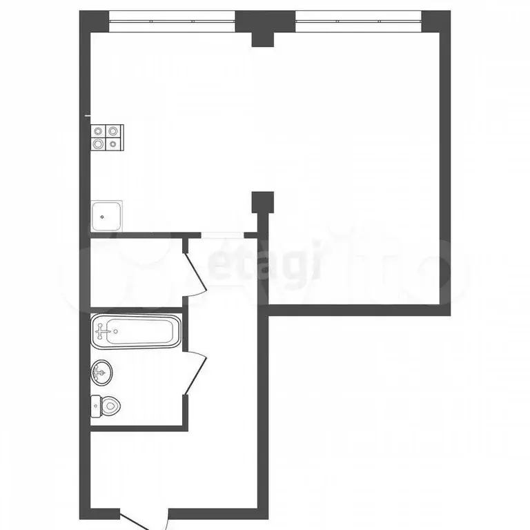 Квартира-студия, 64 м, 4/7 эт. - Фото 0