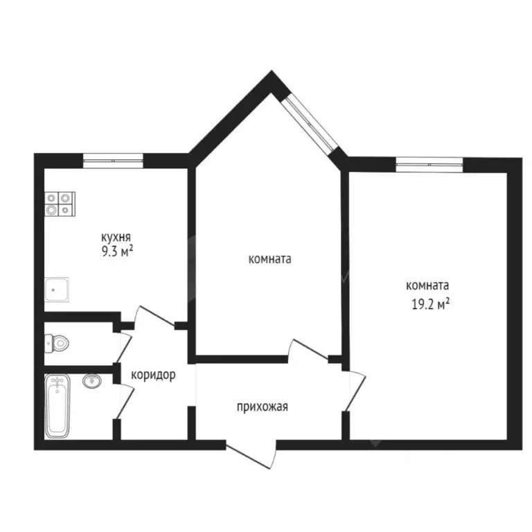 2-к кв. Тюменская область, Тюмень ул. Малыгина, 82 (56.0 м) - Фото 1