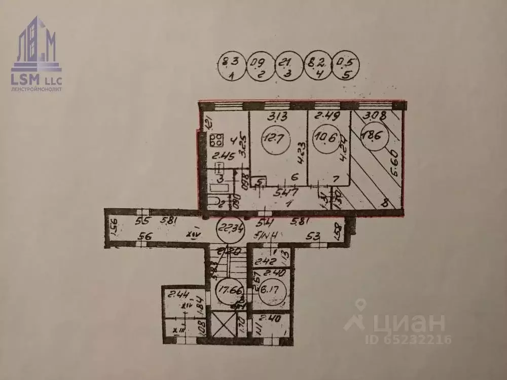 Комната Санкт-Петербург Северный просп., 85к1 (18.6 м) - Фото 2