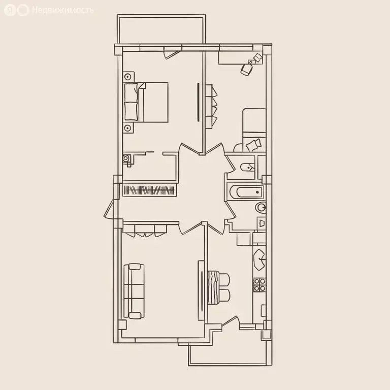 3-комнатная квартира: Феодосия, Индустриальный переулок, 4 (85.3 м) - Фото 2