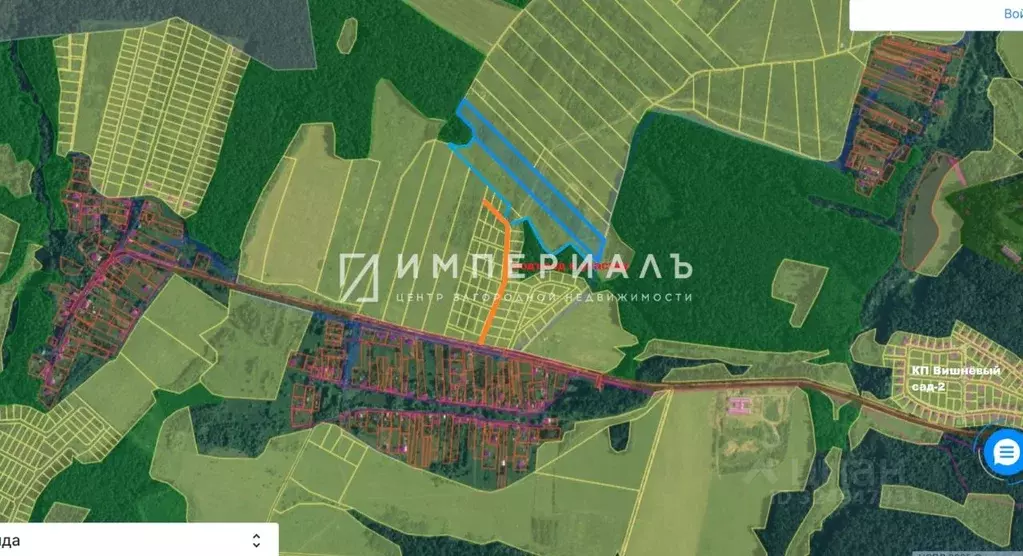 Участок в Калужская область, Малоярославецкий муниципальный округ, ... - Фото 2