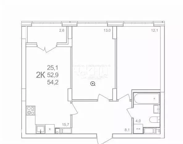2-к кв. Нижегородская область, Нижний Новгород д. Анкудиновка, КМ ... - Фото 1