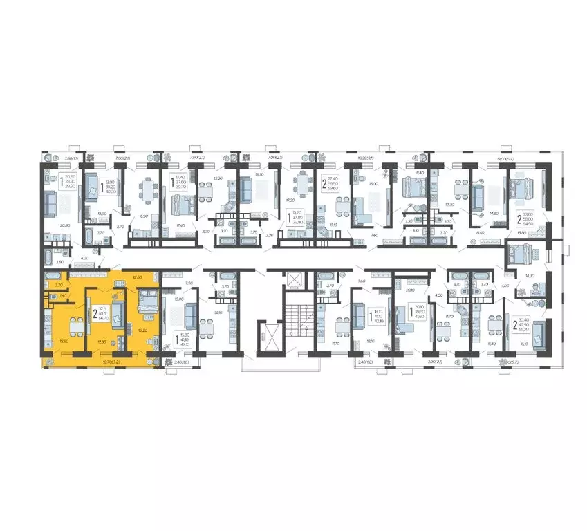 2-комнатная квартира: Краснодар, микрорайон 9-й километр, Ярославская ... - Фото 2