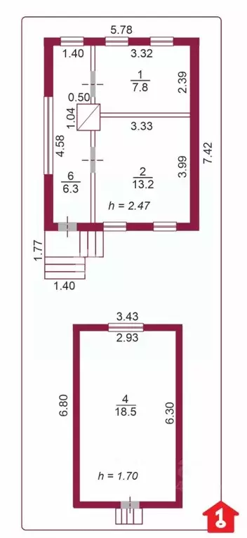 Дом в Омская область, Омск Строитель СНТ, 15 (104 м) - Фото 1