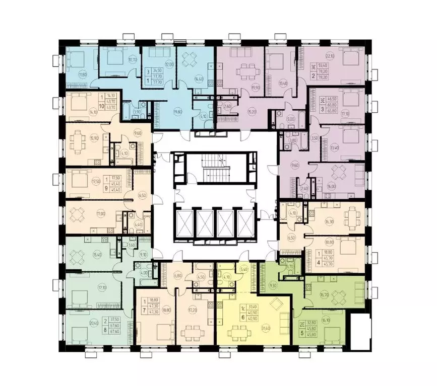 Студия Московская область, Пушкино Писаревская ул. (40.9 м) - Фото 2