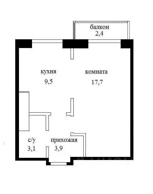 1-к кв. Ленинградская область, Кудрово г. Всеволожский район, ... - Фото 1