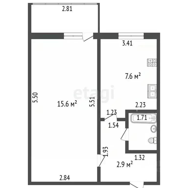 1-к кв. Мордовия, Саранск ул. Сураева-Королева, 5 (33.5 м) - Фото 2