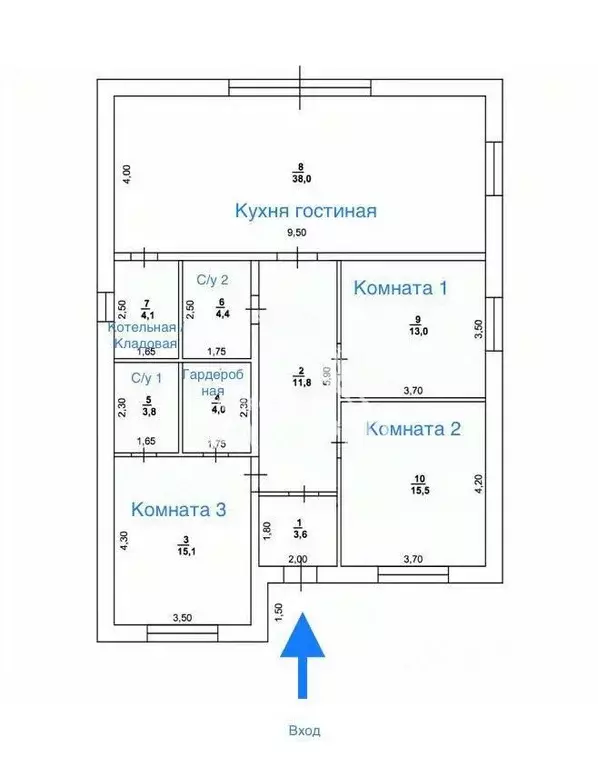 Дом в Оренбургская область, Оренбургский район, с. Благословенка, ... - Фото 2