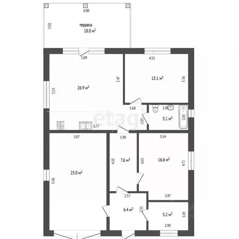 Дом в Тюменская область, Тюменский район, д. Коняшина  (130 м) - Фото 1