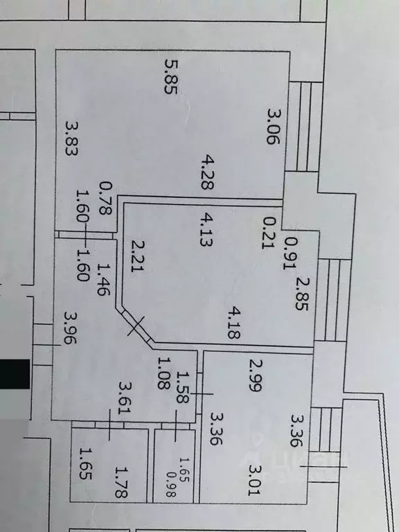 2-к кв. Мордовия, Саранск ул. Гагарина, 96 (60.0 м) - Фото 0