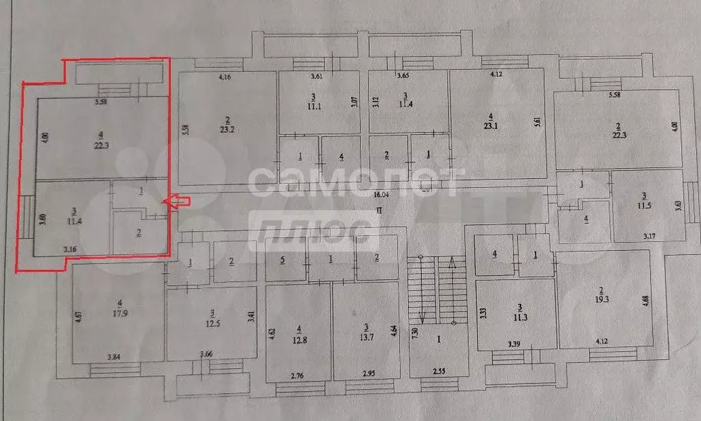1-к. квартира, 45 м, 4/4 эт. - Фото 0