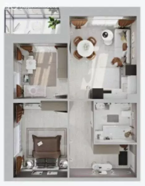 2-комнатная квартира: Иркутск, улица Юрия Левитанского, 16/1 (57.9 м) - Фото 2