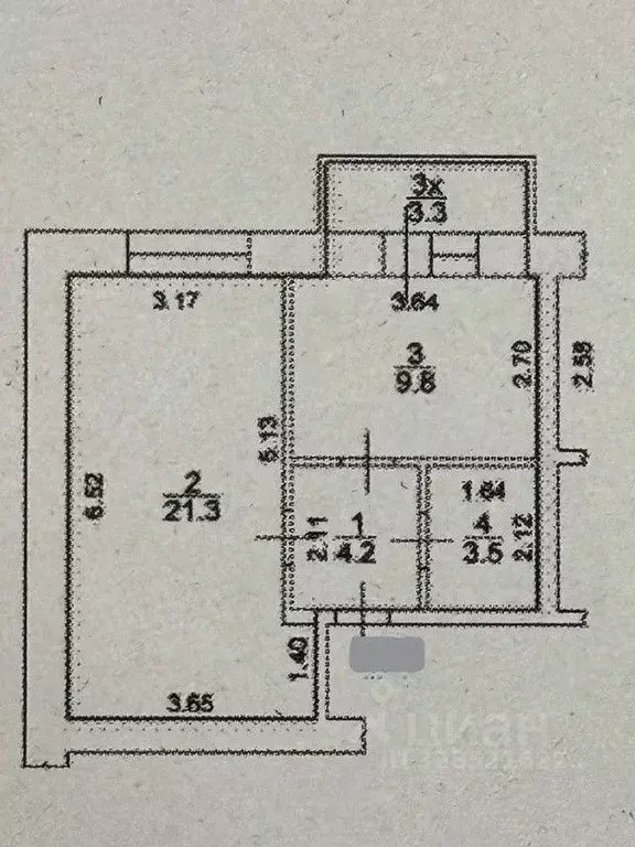 1-к кв. Ростовская область, Таганрог ул. Пархоменко, 58-2 (42.0 м) - Фото 1