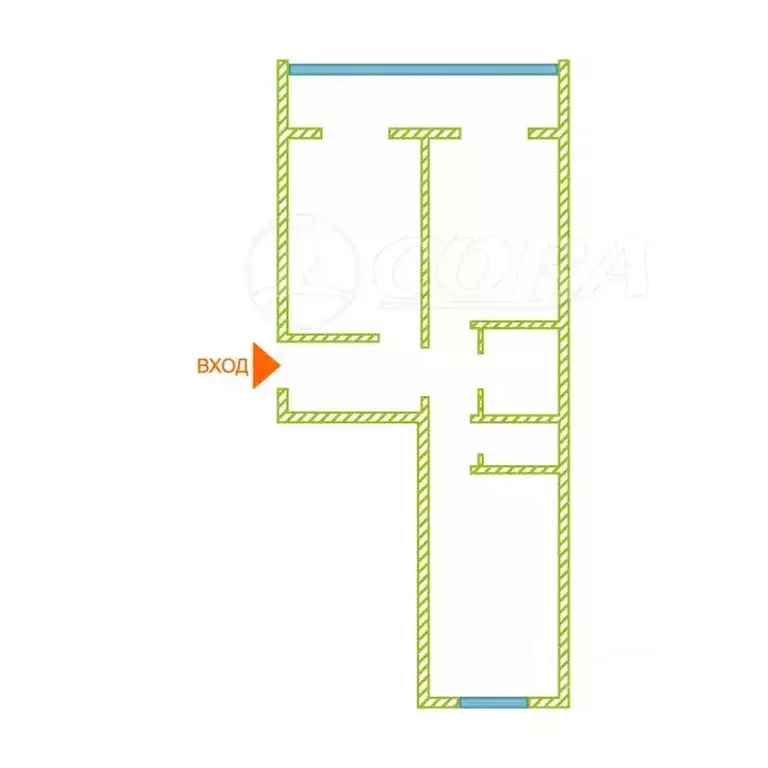 2-к кв. Курганская область, Курган 9 Мая ул., 4 (51.0 м) - Фото 2