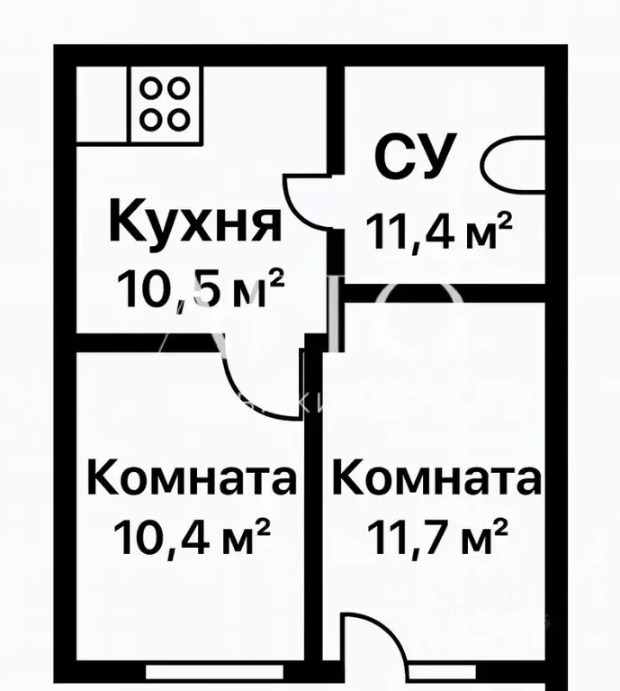 2-к кв. Краснодарский край, Сочи ул. Искры, 66/10 (44.4 м) - Фото 2