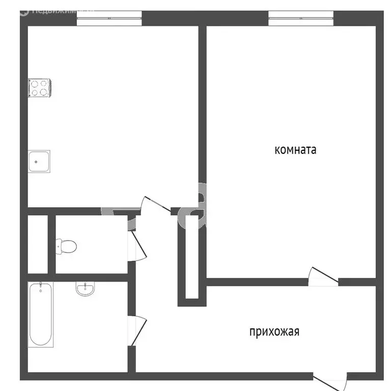 1-комнатная квартира: Тобольск, микрорайон 7А, 35А (32 м) - Фото 0
