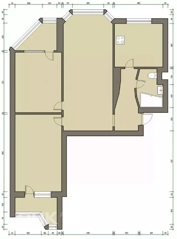 3-к кв. Московская область, Ленинский городской округ, Дрожжино пгт ш. ... - Фото 2