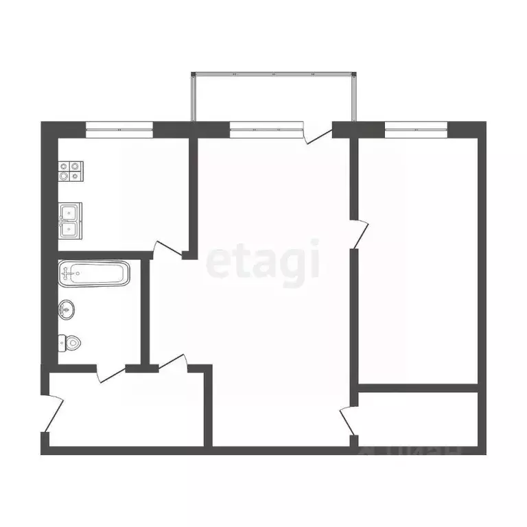 2-к кв. Мордовия, Саранск ул. Марины Расковой, 24 (40.7 м) - Фото 2