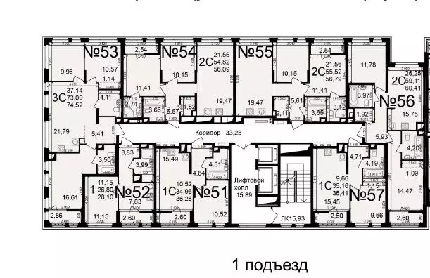 3-к кв. Рязанская область, Рязань ул. Чкалова (73.09 м) - Фото 1