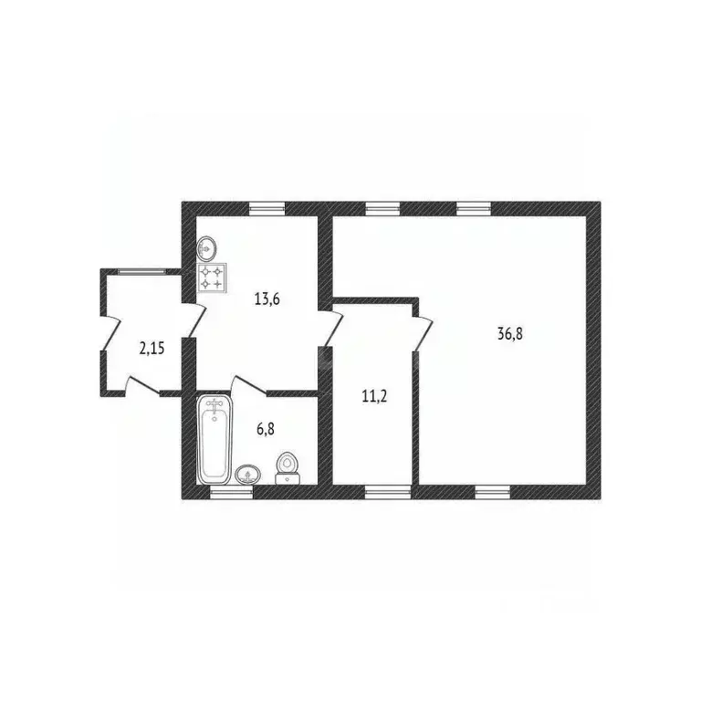 4-к кв. Брянская область, Сельцо Набережный пер., 5 (68.4 м) - Фото 1