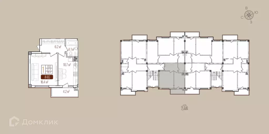 Продаётся 1-к квартира, 41 м - Фото 0